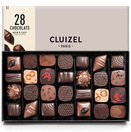 Michel Cluizel 28-Piece Dark & Milk Chocolate Gift Box