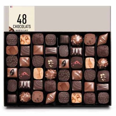Michel Cluizel 48-Piece Dark & Milk Chocolate Gift Box