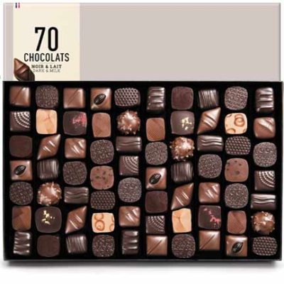 Michel Cluizel 70-Piece Dark & Milk Chocolate Gift Box