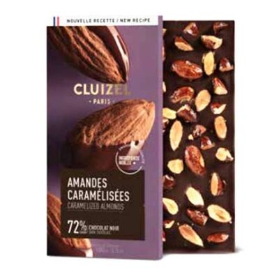 Cluizel Guayas Ecuador Organic 70% Dark Chocolate Bar with Caramelized Almonds