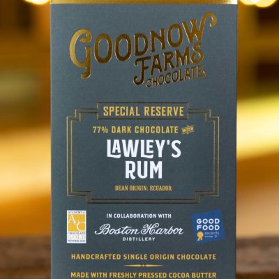 Goodnow Farms Special Reserve Ecuador 77% Dark Chocolate Bar with Lawley's Rum