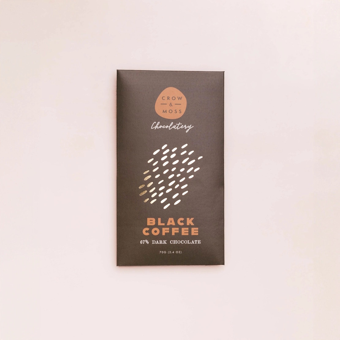 Crow & Moss 67% Dark Chocolate Bar with Brazilian Black Coffee