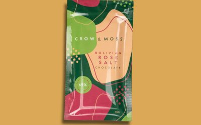 SALE Crow & Moss 69% Dark Chocolate Bar with Bolivian Rose Salt