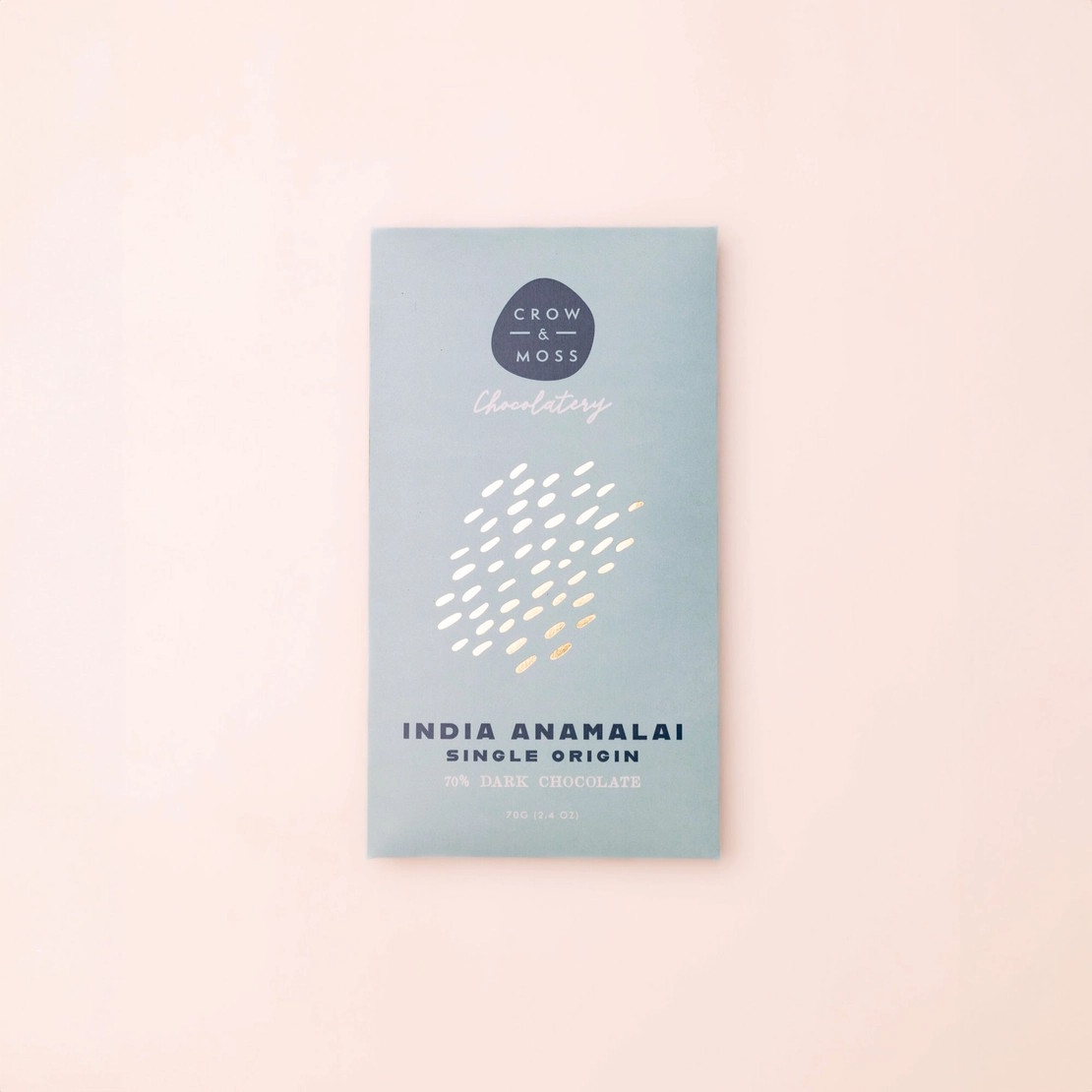 Crow & Moss Anamalai India 70% Dark Chocolate Bar