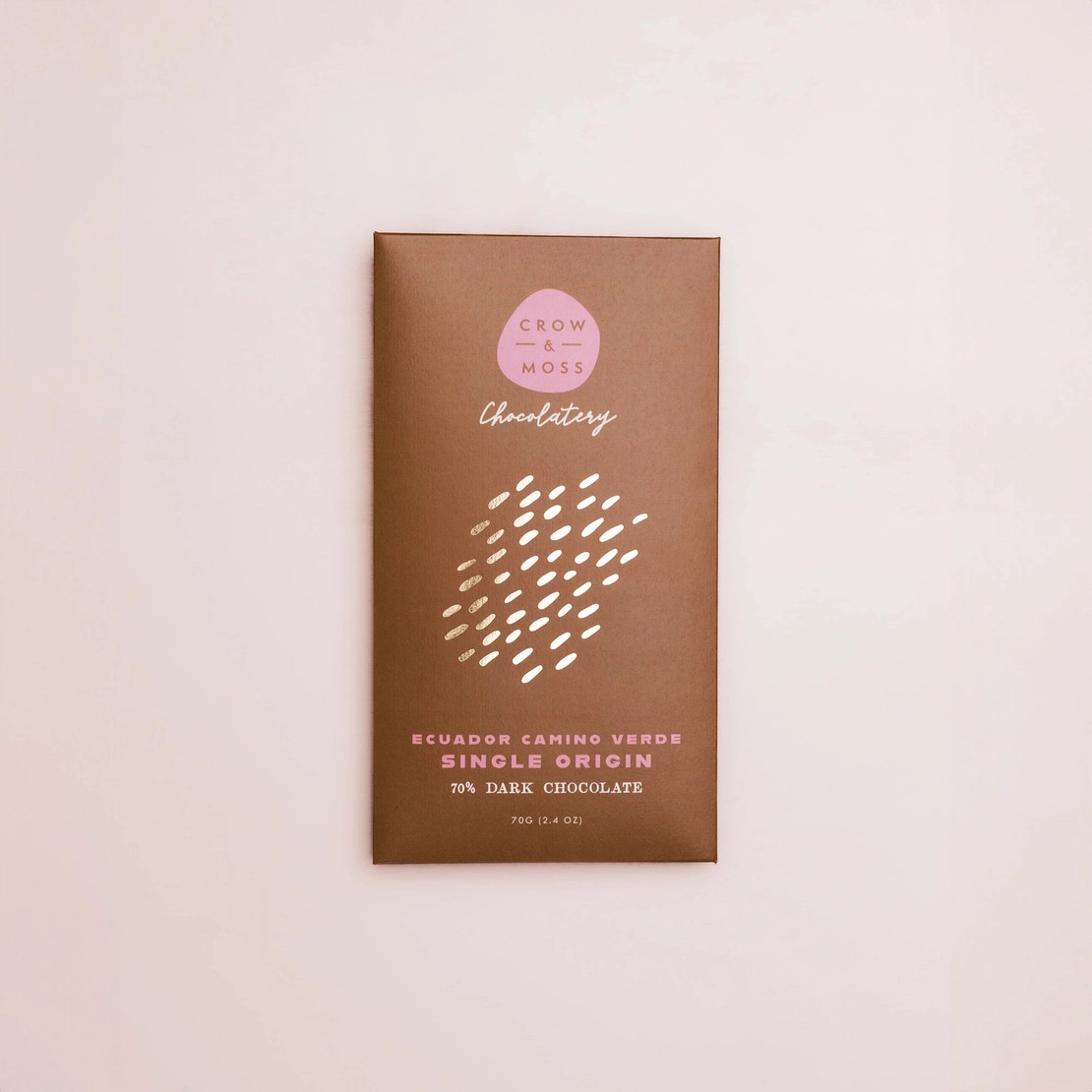 Crow & Moss Camino Verde Ecuador 70% Dark Chocolate Bar