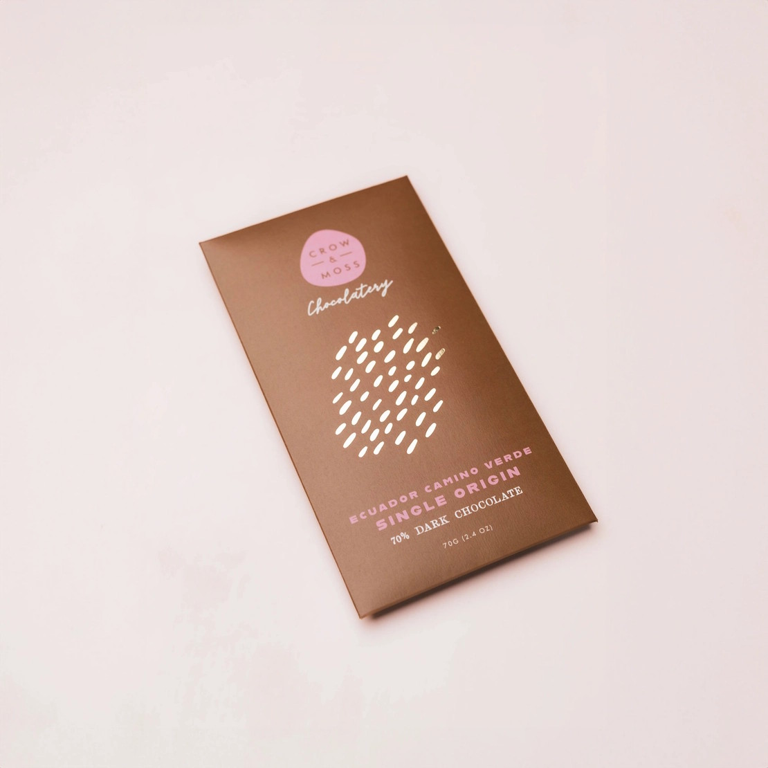 Crow & Moss Camino Verde Ecuador 70% Dark Chocolate Bar 2