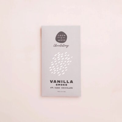 Crow & Moss Vanilla Smoke 67% Dark Chocolate Bar