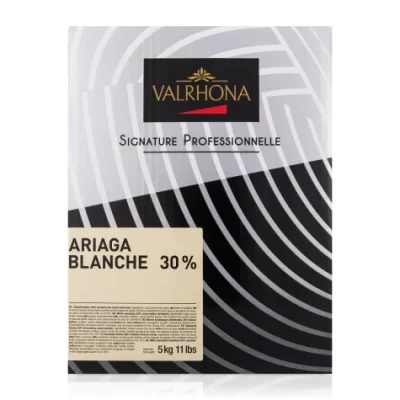 Valrhona Ariaga Blanche 30% White Couverture Chocolate Discs