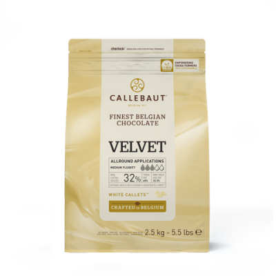 Callebaut Velvet 32% White Couverture Chocolate Callets