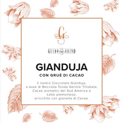 Guido Gobino Gianduja Chocolate Bar with Cocoa Nibs (110g)-min