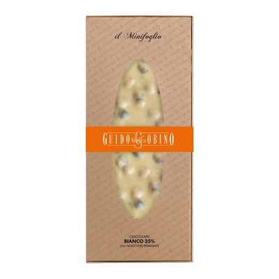 Guido Gobino Minifoglio Bianco 35% White Chocolate with Piedmont Hazelnuts-min
