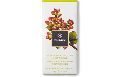 Amedei Pistacchi MINI 29% White Chocolate Bar with Bronte Pistachios (20g)