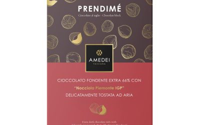 SALE Amedei Prendimé Toscano Black 66% Dark Chocolate with Piedmont Hazelnuts