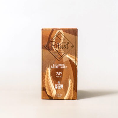 Ritual Chocolate Bourbon Barrel Aged 75% Dark Chocolate Bar