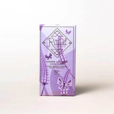 Ritual Chocolate Juniper Lavender 70% Dark Chocolate Bar with Juniper Berries & Lavender