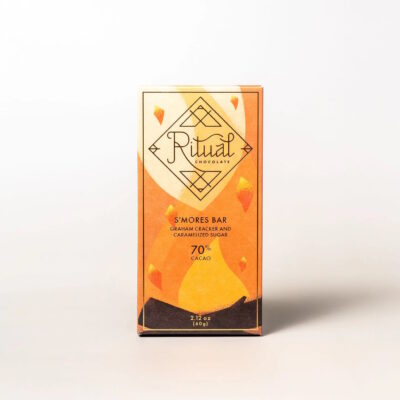 Ritual Chocolate S’Mores Bar 70% Dark Chocolate Bar with Graham Cracker & Caramelized Sugar