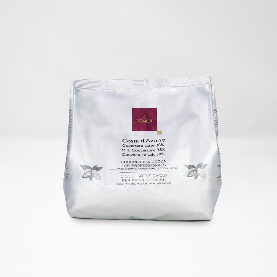 Domori Vidama Ivory Coast 38% Milk Couverture Chocolate Drops
