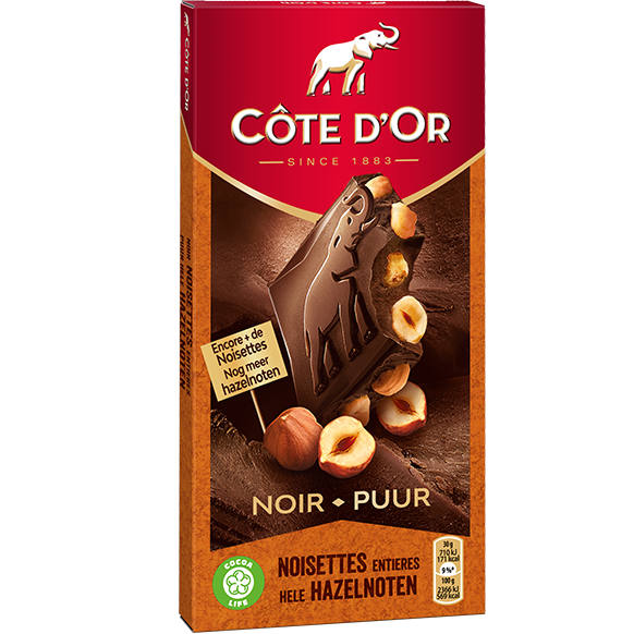 Côte d'Or, Chocolat, Big nuts, Barre, Noisettes