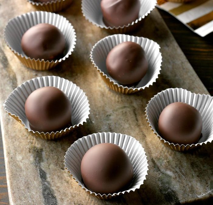 Valrhona Dark Chocolate Pumpkin Truffles