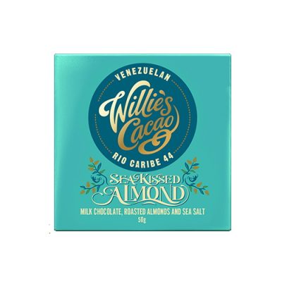 Willie's Cacao Rio Caribe Venezuela 41% Milk Chocolate Bar with Sea Kissed Almonds