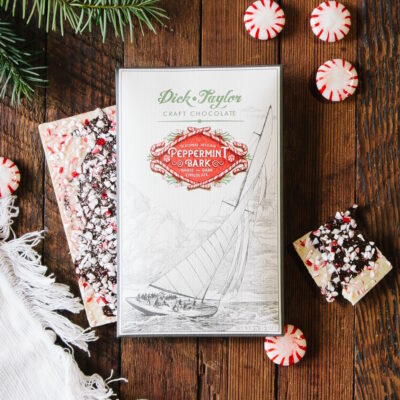 Dick Taylor Peppermint Bark Dark & White Chocolate Bar