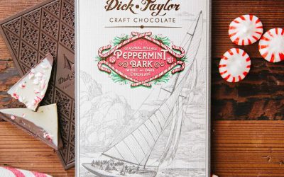 Dick Taylor Peppermint Bark Dark & White Chocolate Bar