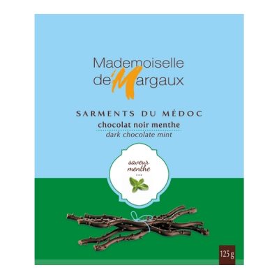 Mademoiselle de'Margaux Dark Chocolate Mint Twigs