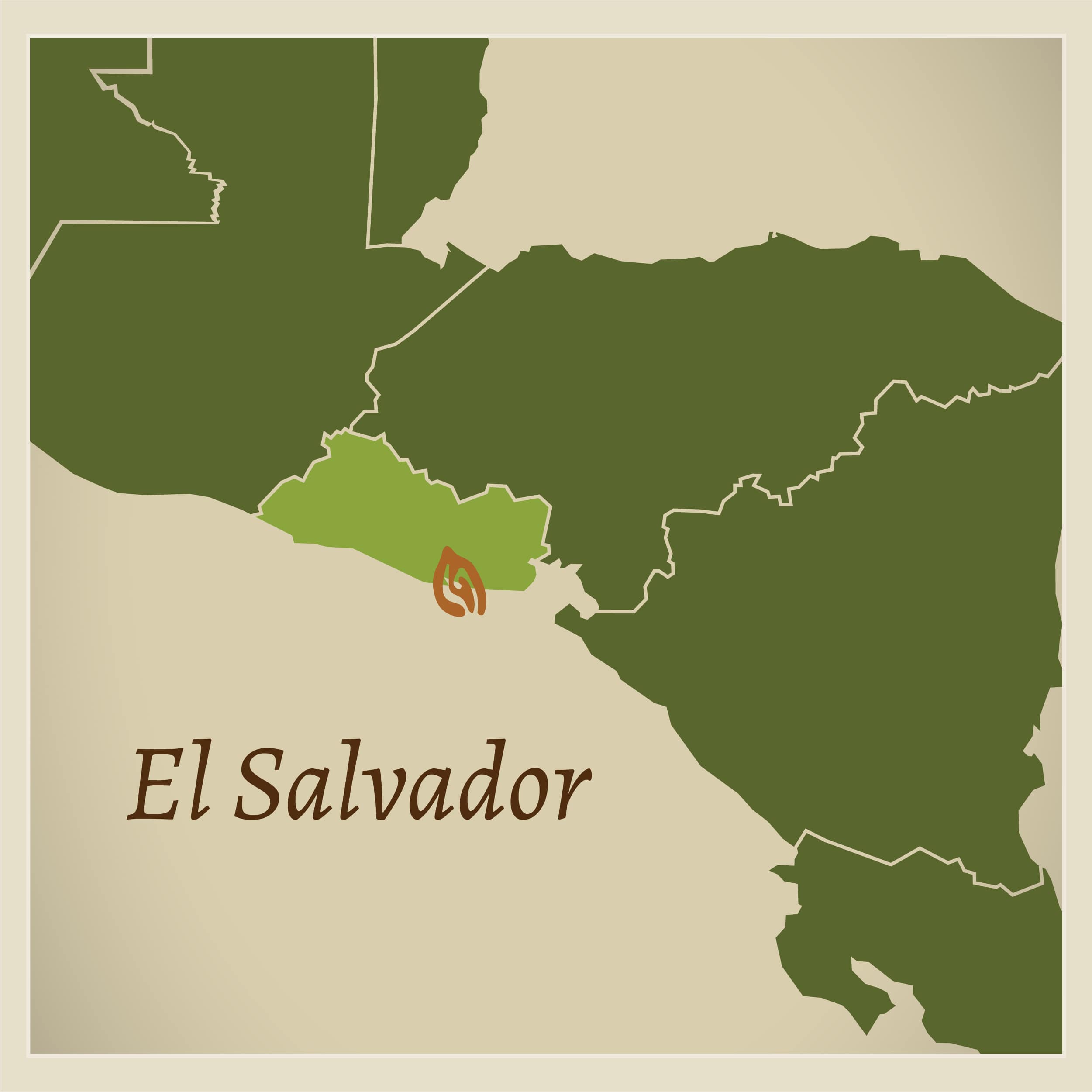Meso Cacao Usulután El Salvador Dark Couverture Chocolate Coins Map-min