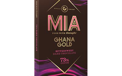 MIA Ghana Gold 73% Dark Chocolate Bar