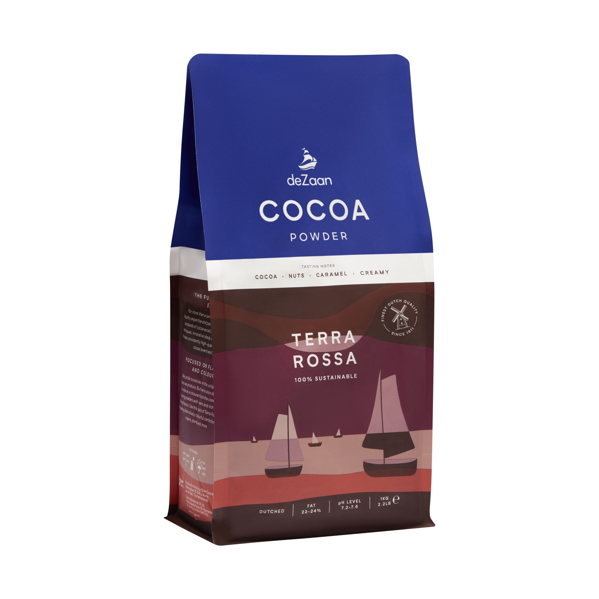 deZaan Terra Rossa 22-24% Dutched Cocoa Powder 2023