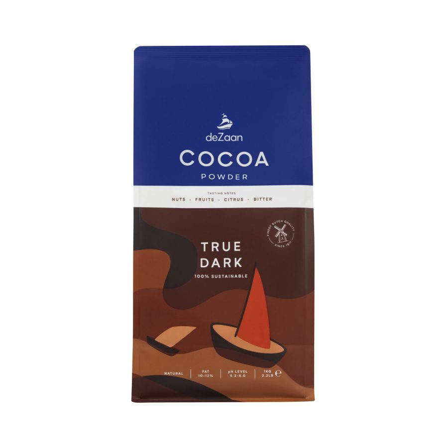 deZaan True Dark 10-12% Natural Cocoa Powder Front 2023