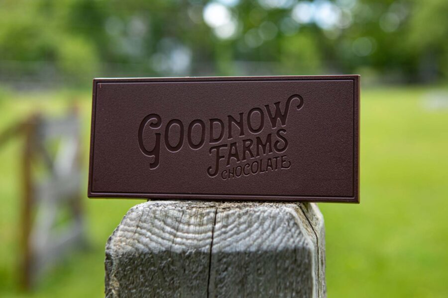Goodnow Farms Nicaragua 77% Dark Chocolate Bar with Caramelized Onion Open Lifestyle