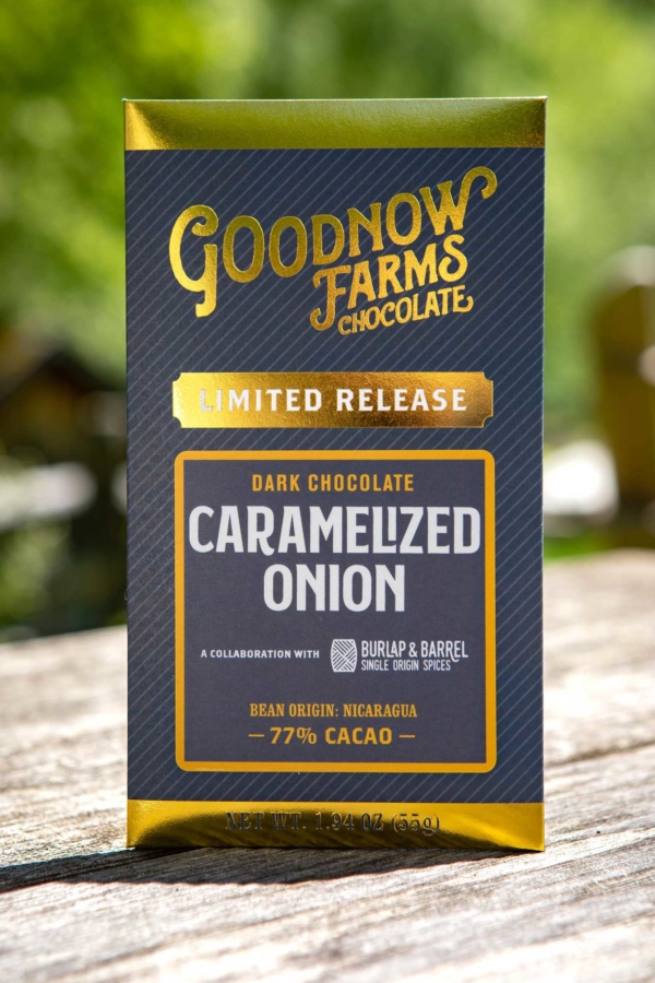 Goodnow Farms Nicaragua 77% Dark Chocolate Bar with Caramelized Onion