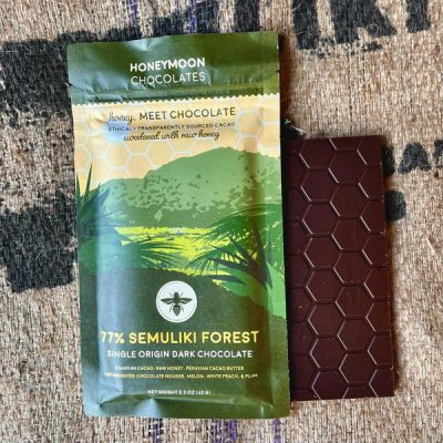 Honeymoon Chocolates Semuliki Forest Uganda 77% Dark Chocolate Bar