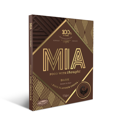 MIA Madagascar 100% Dark Chocolate Bar