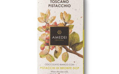 Amedei Toscano Pistacchio 29% White Chocolate Bar with PDO Bronte Pistachios