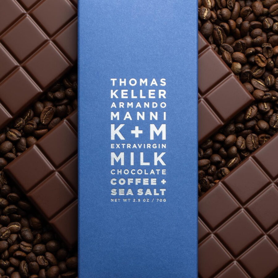 Keller + Manni Extravirgin Milk Chocolate Bar with Coffee & Sea Salt Lifestyle