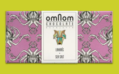 Omnom Chocolate 38% Caramelized White Chocolate Bar with Licorice & Sea Salt
