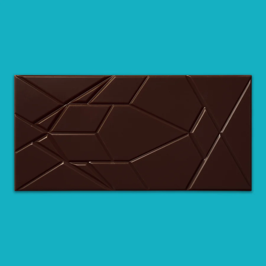 Omnom Chocolate Nicaragua 73% Dark Chocolate Bar Open