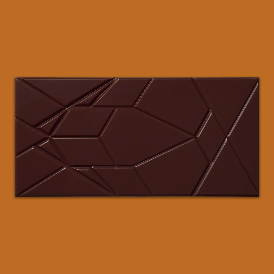 Omnom Chocolate Tanzania 70% Dark Chocolate Bar Open