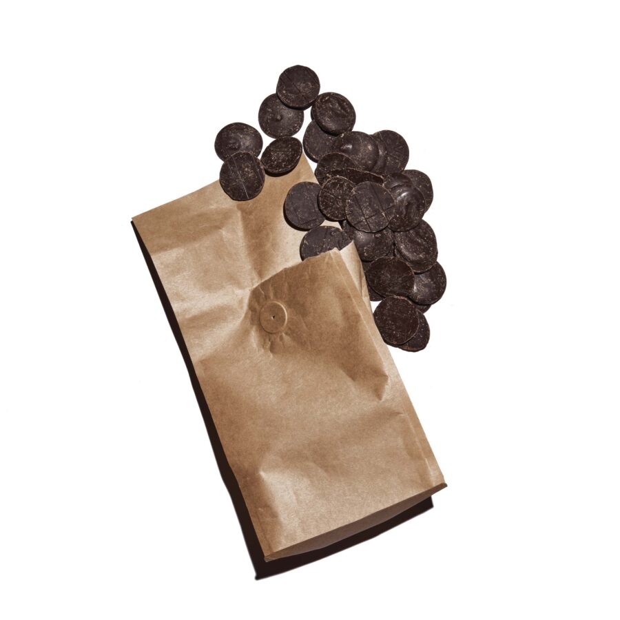 Ritual Chocolate 65% Dark Chocolate Baking Chunks Loose Open Lifestyle