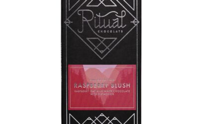 Ritual Chocolate Limited Edition Raspberry Blush Oat Milk White Chocolate Bar with Pistachios