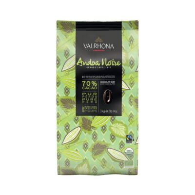 Valrhona Andoa Noire Organic Peru 70% Dark Couverture Chocolate Feves