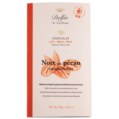 Dolfin 37% Milk Chocolate Bar with Caramelized Pecans