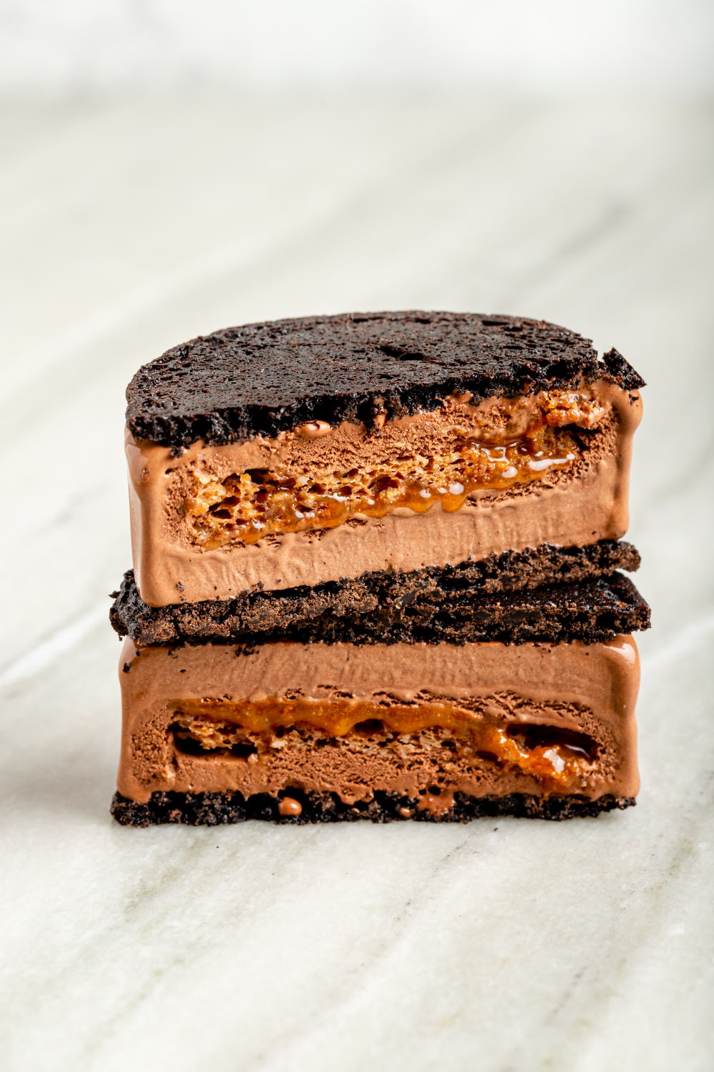 Guittard Chocolate Caramel Ice Cream Sandwiches Recipe 3