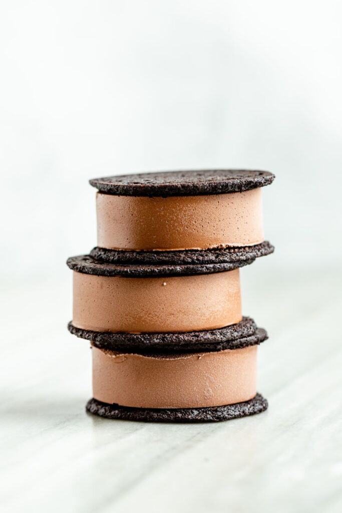 Guittard Chocolate Caramel Ice Cream Sandwiches Recipe