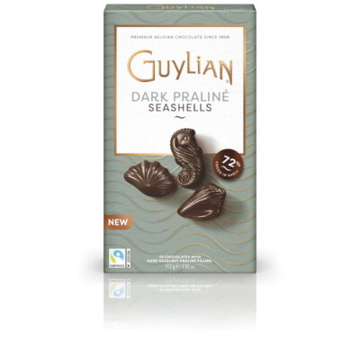 Guylian 10-Piece 72% Dark Chocolate Seashells with Praline