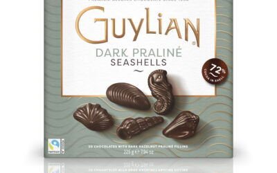 SALE 30% Off Orig. Price Guylian 20-Piece 72% Dark Chocolate Seashells with Dark Praliné