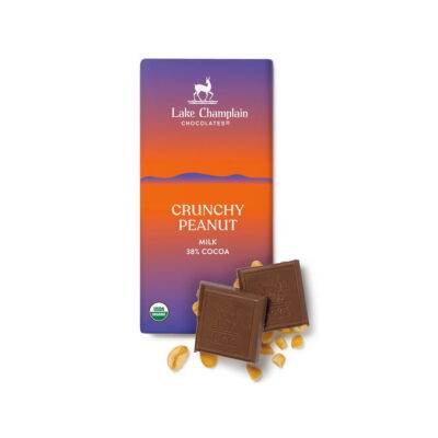Lake Champlain Chocolates Organic 38% Milk Chocolate Bar with Crunchy Peanut