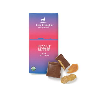 Lake Champlain Chocolates Organic 38% Milk Chocolate Bar with Peanut Butter Filling